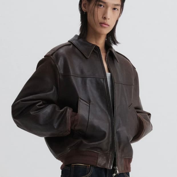 Dnsr 프리미엄 람포 레더 브라운 L