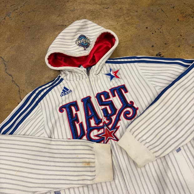 아디다스 스트라이프 후드집업 