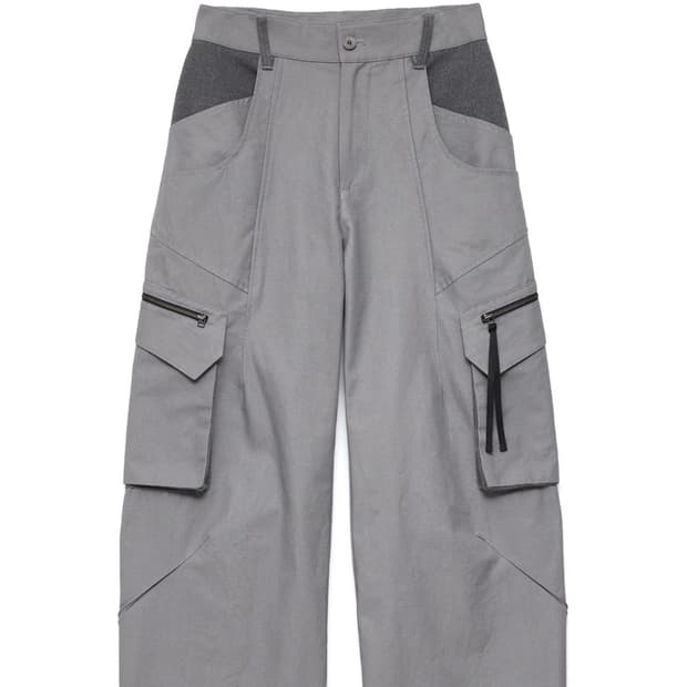 해칭룸 Darted Cargo Pants Wolf Grey