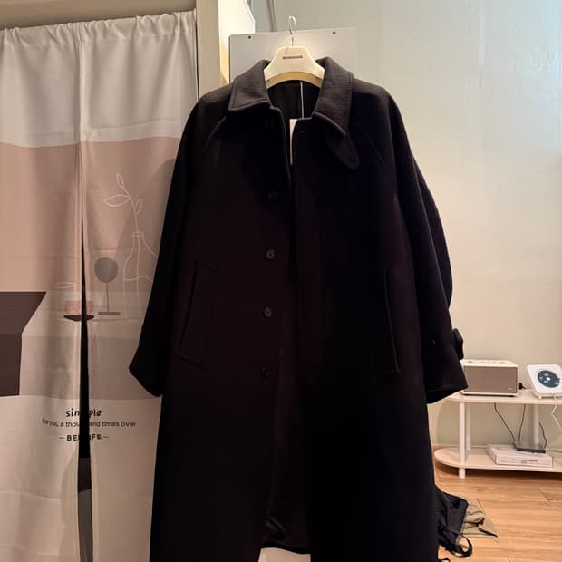 브라운야드 발마칸 코트 블랙 3사이즈 (25fw)