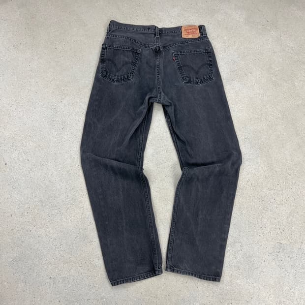 리바이스 00s 550 블랙 데님 팬츠 / 34 x 33