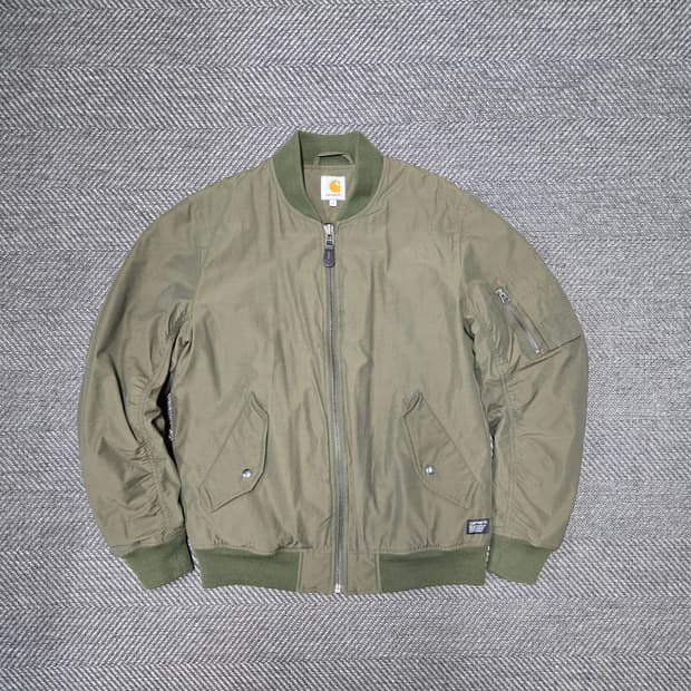 칼하트 WIP MA-1 봄버 자켓 카키
