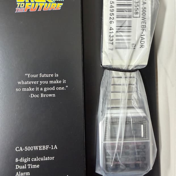 카시오 백 투 더 퓨처