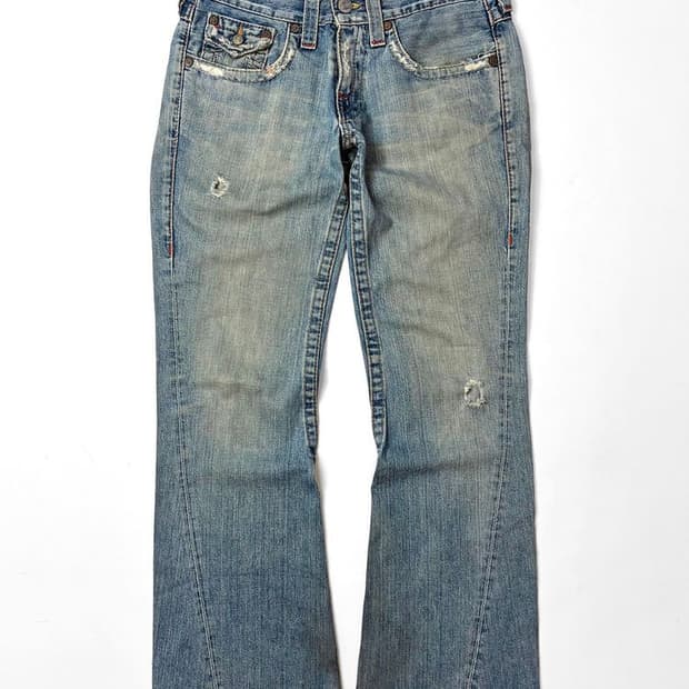 트루릴리젼 00s y2k USA 부츠컷 데님 팬츠 PN5277