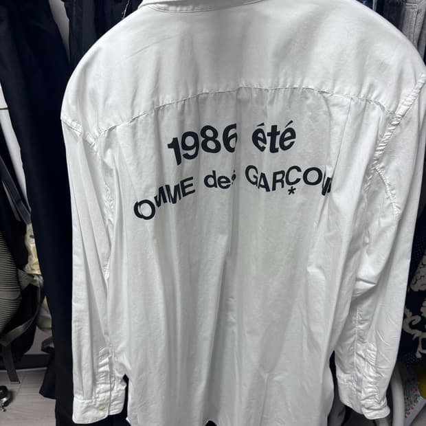 Cdg 아카이브 로고셔츠 xl