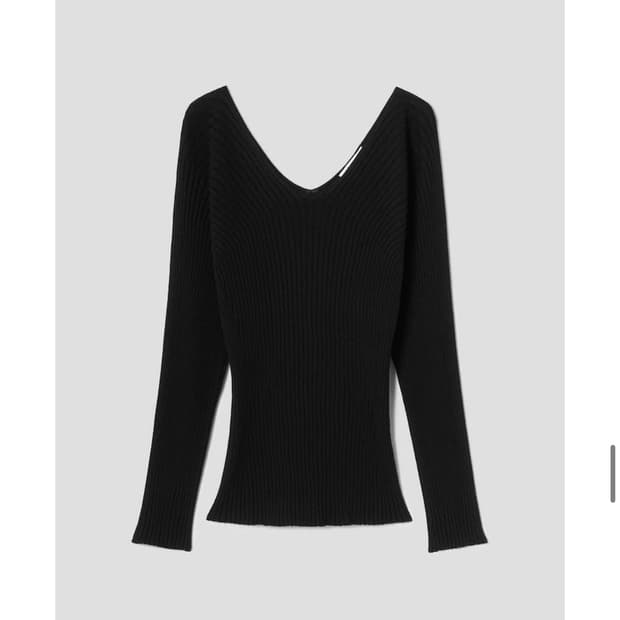 디애퍼처 - 델리아 니트 탑 (블랙 OS)