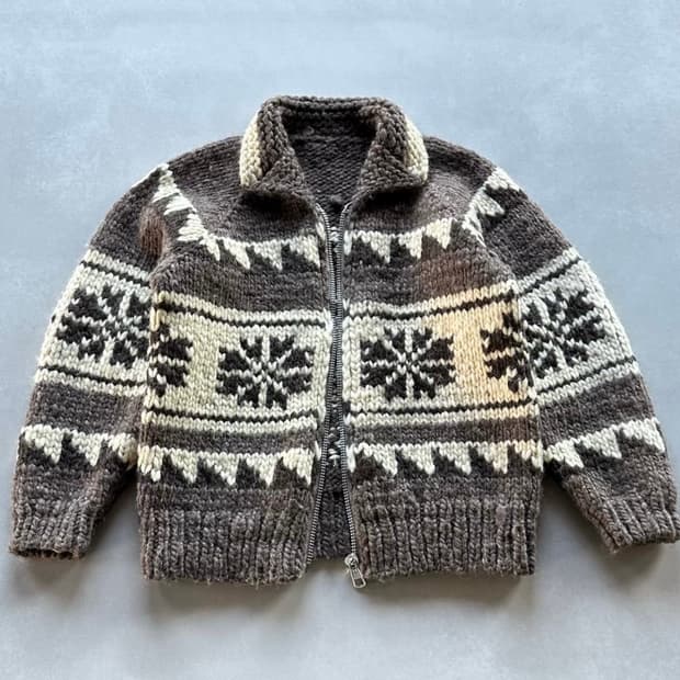 헤비울 코위찬 스웨터 니트 가디건