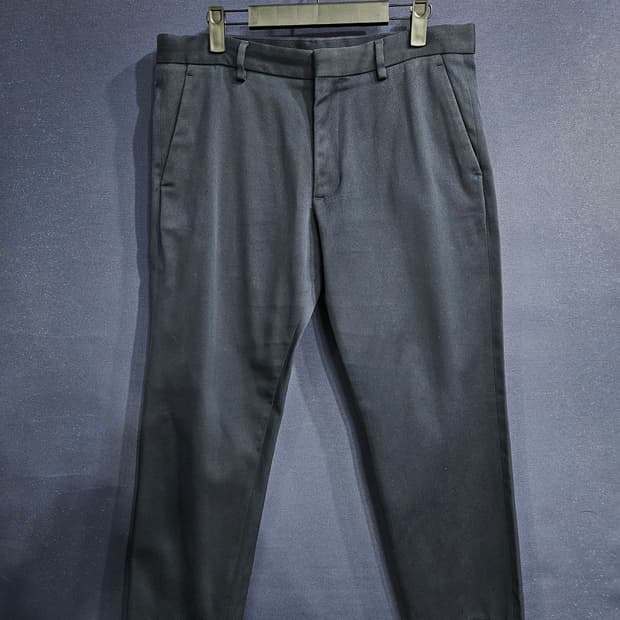 코스 네이비컬러 남성 허리 32 9부 슬랙스 면바지 