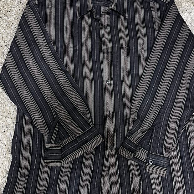 일제 DON CORNEL 스트라이프 울셔츠 사이즈 105~110