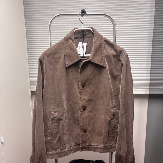 오라리 25fw 코듀로이 블루종 올리브브라운 5