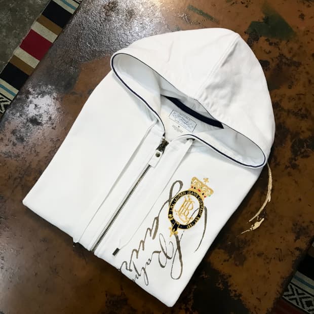 폴로랄프로렌 PRL 자수 화이트 집업 후디 여성 66 사이즈