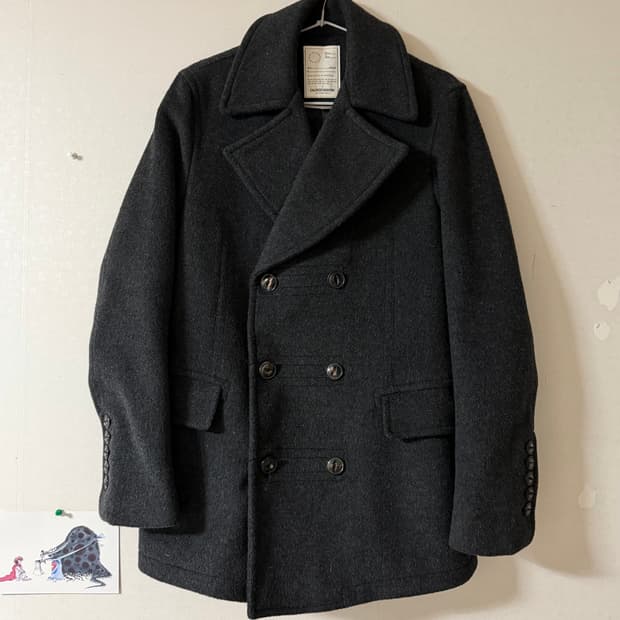 빈티지 울 모직 피코트 (95)