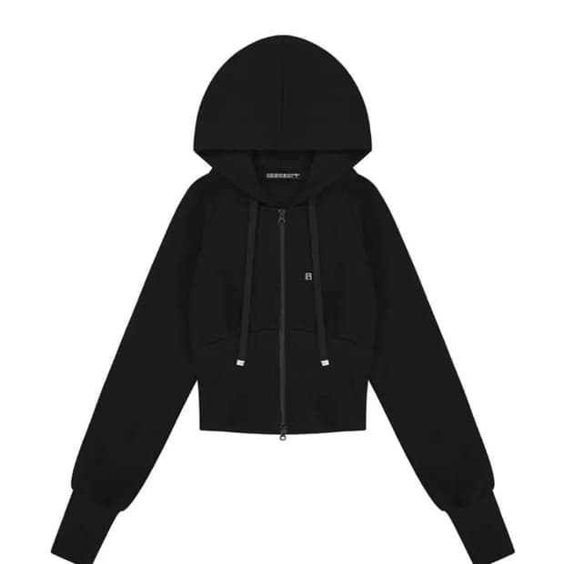 보헤미안서울 코르셋 크롭 후드집업 bohemianseoul