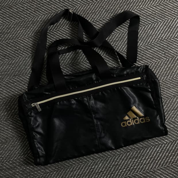 00s 아디다스 빅로고 크로스 짐백y 3095