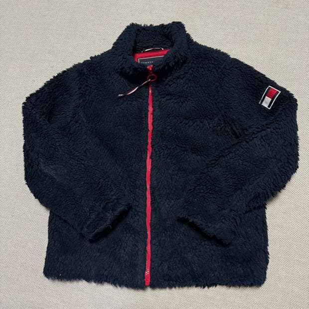 타미힐피거 빅로고 플리스 자켓