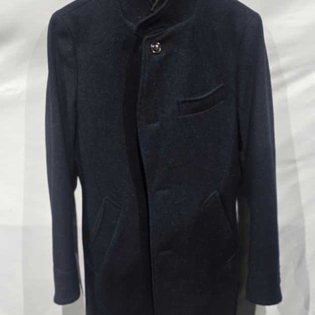 Customellow 남성 스탠드 칼라 코트 100