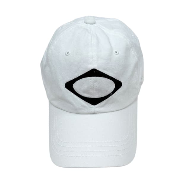 미스치프 롬버스 볼캡 모자 화이트