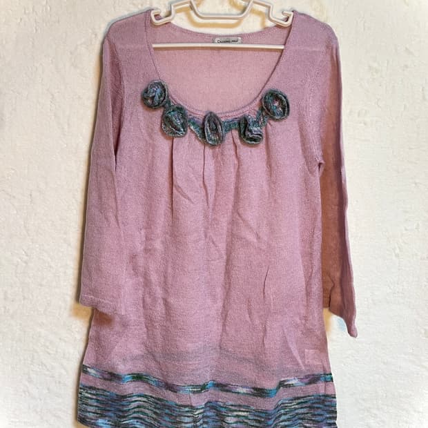 빈티지 모리걸 니트 원피스