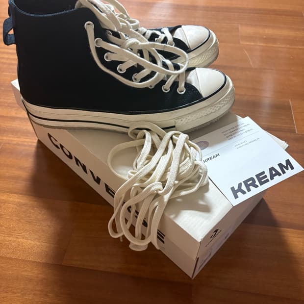 컨버스 x 피어 오브 갓 에센셜 척 70 하이 블랙 2020 260