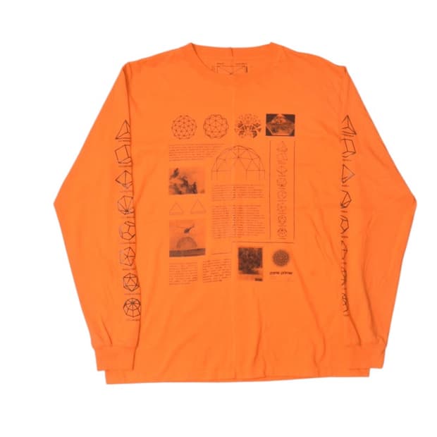 스페이스 어베일러블 소매 프린팅 긴팔 슬리브 티셔츠 L 