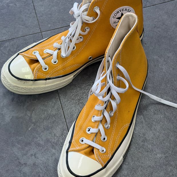 척테일러 컨버스 하이 260 옐로우 노랑