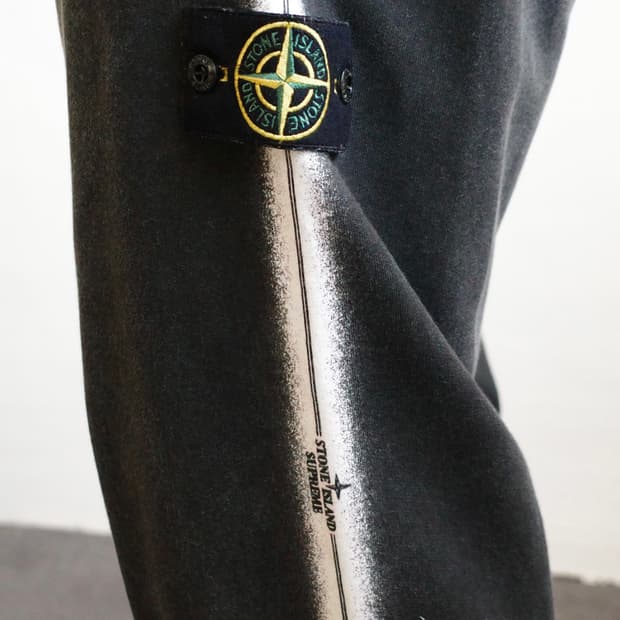 슈프림 x 스톤아일랜드 스트라이프 스웻 팬츠