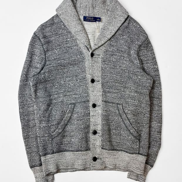 폴로 랄프로렌 숄카라 엘보 패치 니트 가디건 PN5141