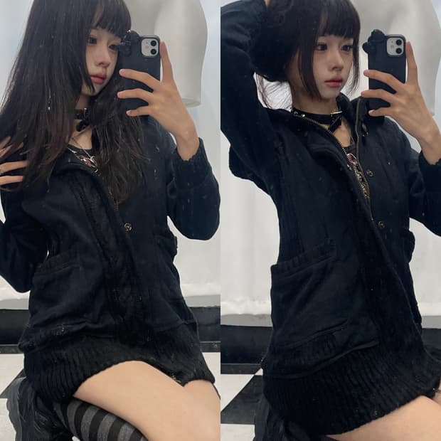 🎸블랙 니트 자켓🎸