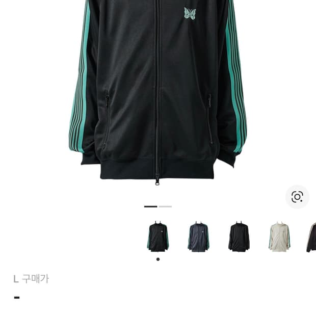 니들스 스튜디오스 트랙자켓 블랙 스무스2 L