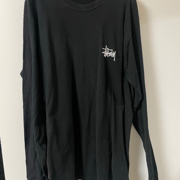 스투시 롱슬리브 블랙 M