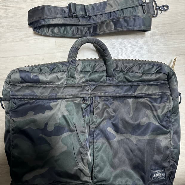 PORTER 요시다 포터 탱커 2way 브리프케이스 숄더백 카모