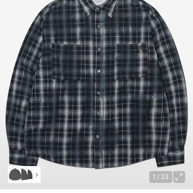 (새상품)(L) 노매뉴얼 O.D CHECK SHIRT 체크셔츠 판매