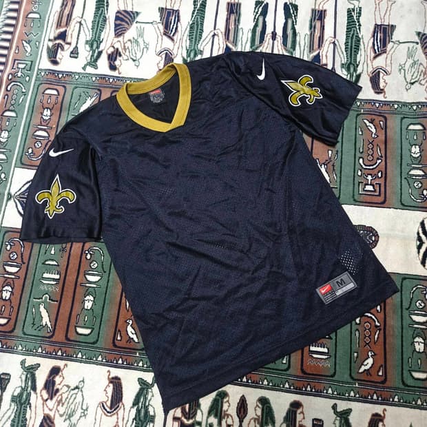 나이키(Nike)90's 뉴올리언스 세인츠 미식축구 저지