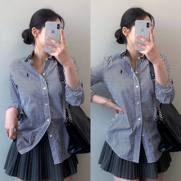 폴로 스트라이프 셔츠 