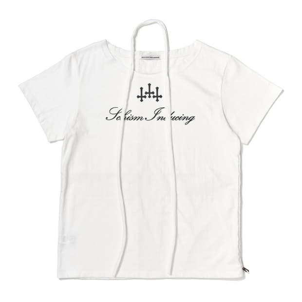 스키즘인듀싱 CROSS STRING T SHIRT WHITE