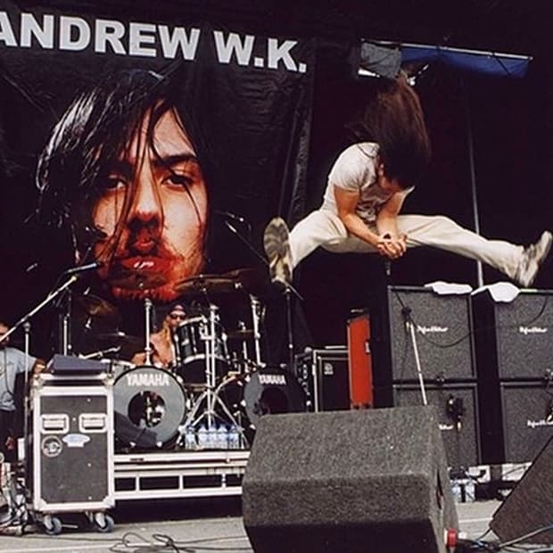 00s USA Andrew W.K. 프로모 티셔츠