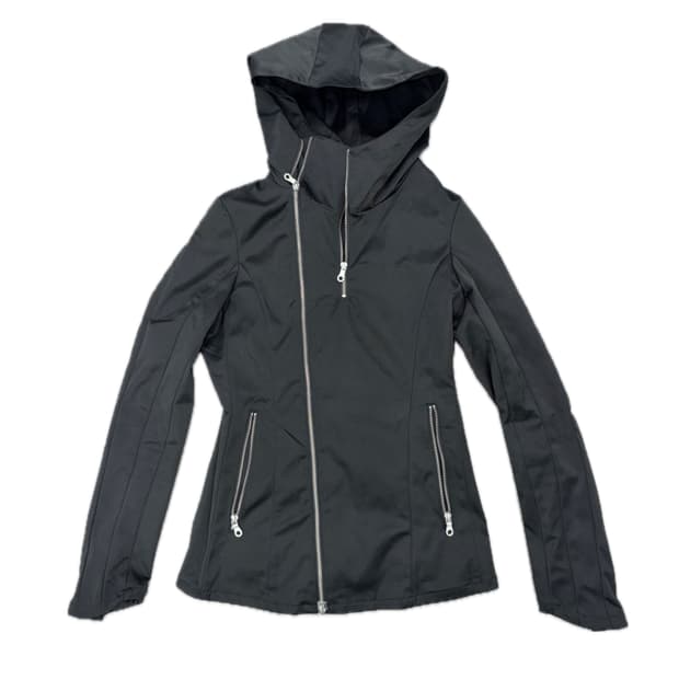 NO ID BLACK 忍者 high neck hooded jacket