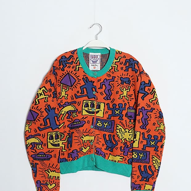  SLY x Keith Haring Pattern Cardigan