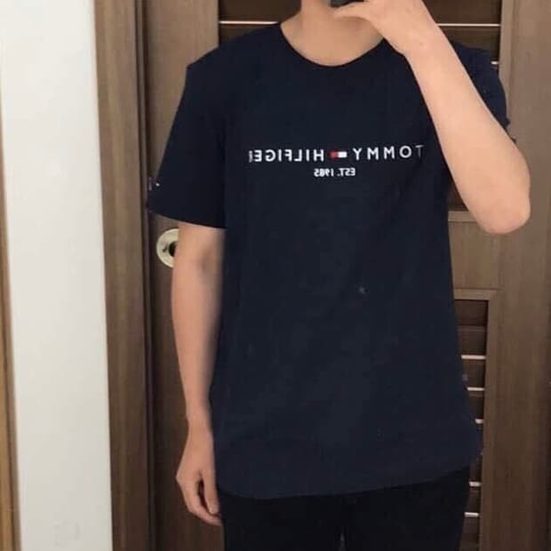 (매장직접구매)(병행수입절대x) 타미힐피거 네이비 반팔티 M