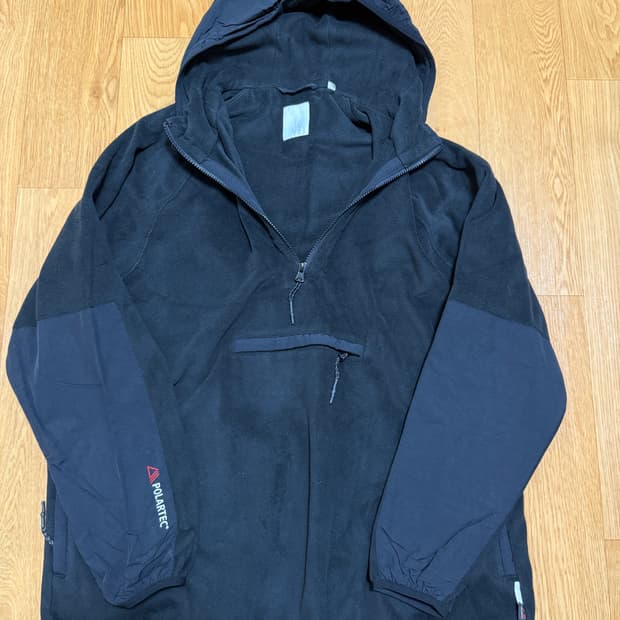 Fetch 플리스 후드 반집업