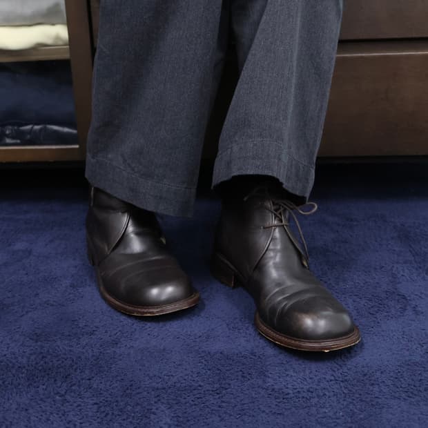 old Margaret Howell square toe chukka