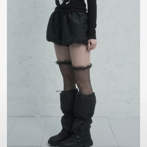 셋업이엑스이 PUMPKIN SHORT PANTS / BLACK