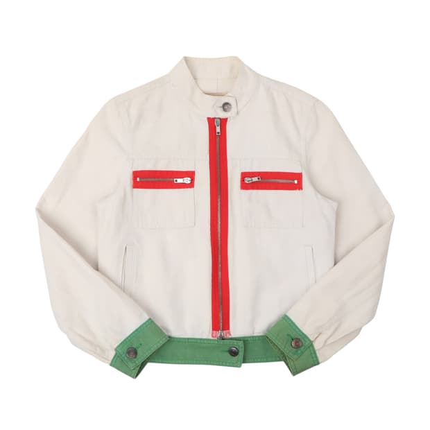 See by Chloe 끌로에 컬러 바이커 코튼 자켓