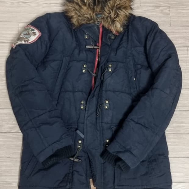 DSQUARED2 퍼 후드 패딩 블랙(50)