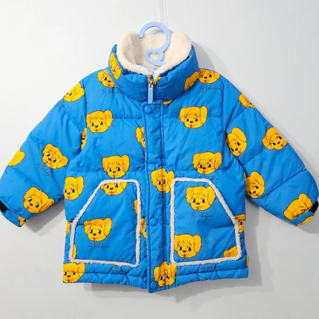 베베드피노 패딩 블루 2~3세 키100