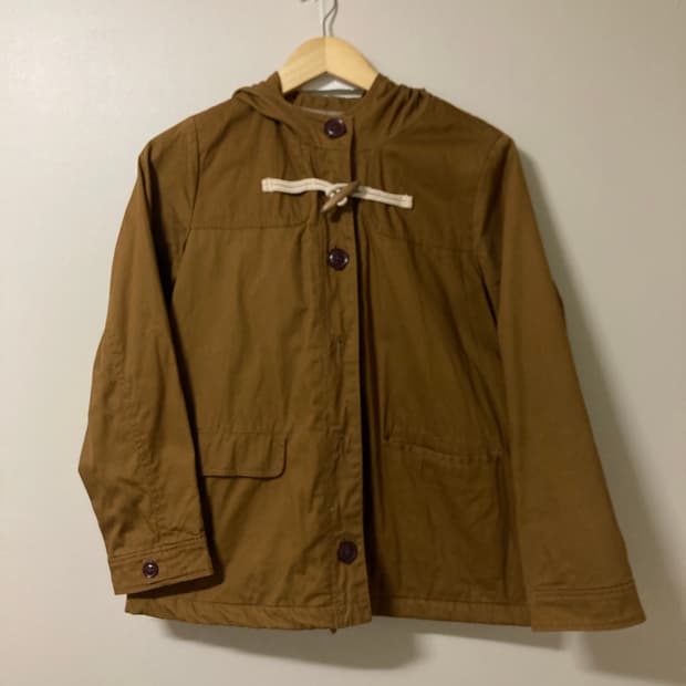 카라멜누빔후드자켓