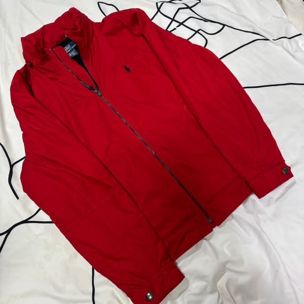 폴로 랄프로렌 안감 플리스 블루종 자켓