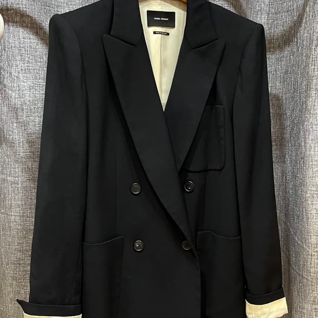 ISABEL MARANT 이자벨 마랑 더블 브레스티드 자켓/블랙