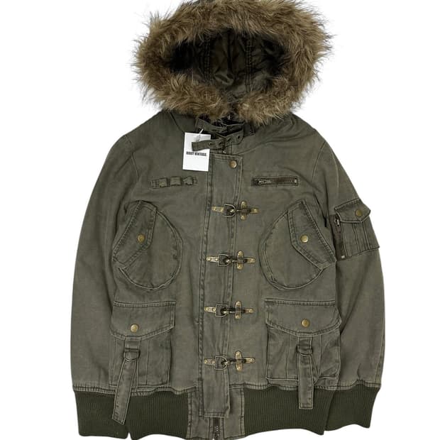 Crazy Ange 파이어맨 퍼 자켓