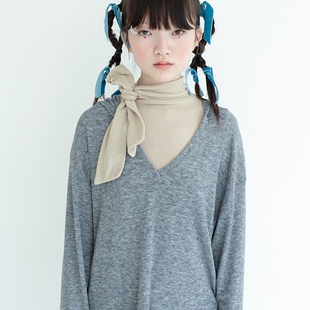 (새상품) 샵페어리 리본 타이 터틀넥